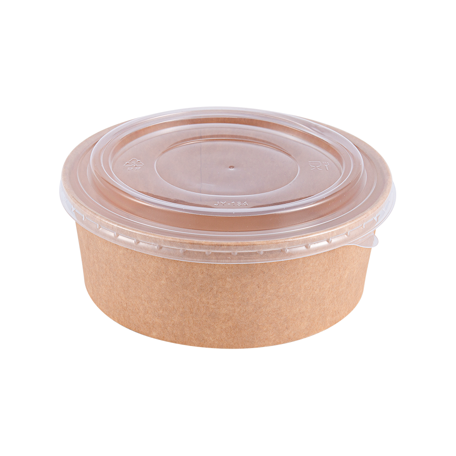 Babhla Páipéar Babhta Kraft Frithsheasmhach in 500ml le Trastomhas Oscailte 150mm